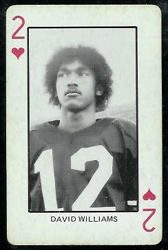 Dave Williams 1974 Colorado Playing Cards football card