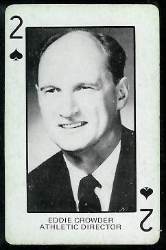 Eddie Crowder 1974 Colorado Playing Cards football card