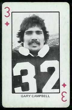 Gary Campbell 1974 Colorado Playing Cards football card