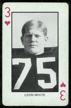 Leon White 1974 Colorado Playing Cards football card