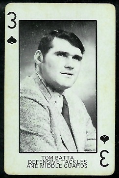 Tom Batta 1974 Colorado Playing Cards football card