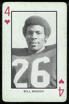 Billy Waddy 1974 Colorado Playing Cards football card