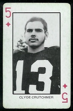 Clyde Crutchmer 1974 Colorado Playing Cards football card