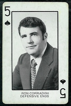 Ron Corradini 1974 Colorado Playing Cards football card