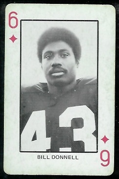 Bill Donnell 1974 Colorado Playing Cards football card