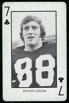 Dave Logan 1974 Colorado Playing Cards football card Dave Logan 1974 Colorado Playing Cards football card