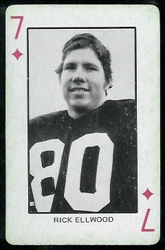 Rick Ellwood 1974 Colorado Playing Cards football card