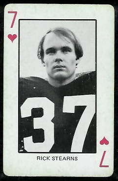 Rick Stearns 1974 Colorado Playing Cards football card