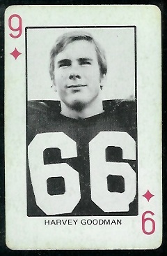 Harvey Goodman 1974 Colorado Playing Cards football card