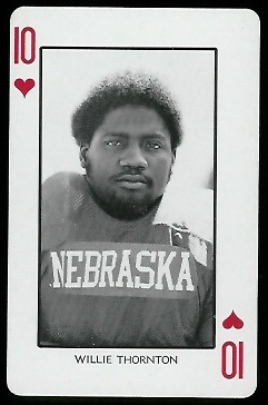 Willie Thornton 1974 Nebraska Playing Cards football card