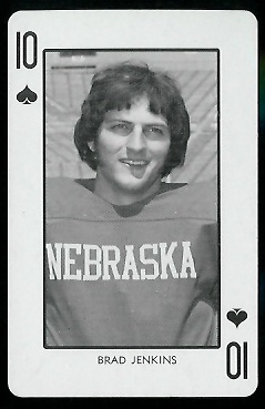 Brad Jenkins 1974 Nebraska Playing Cards football card
