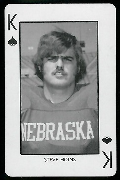 Steve Hoins 1974 Nebraska Playing Cards football card