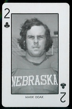 Mark Doak 1974 Nebraska Playing Cards football card