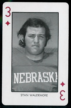 Stan Waldemore 1974 Nebraska Playing Cards football card Stan Waldemore 1974 Nebraska Playing Cards football card