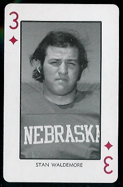 Stan Waldemore 1974 Nebraska Playing Cards football card