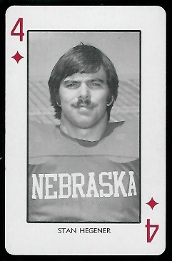 1974 Nebraska Playing Cards #4D: Stan Hegener