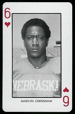 Marvin Crenshaw 1974 Nebraska Playing Cards football card