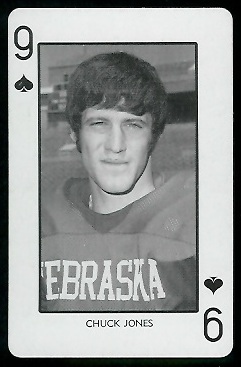 Chuck Jones 1974 Nebraska Playing Cards football card