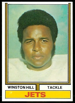 Winston Hill 1974 Parker Brothers football card