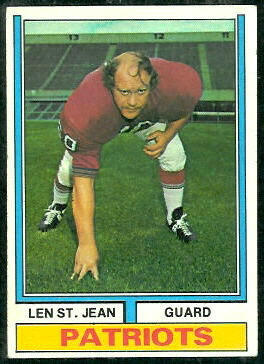 Len St. Jean 1974 Topps football card