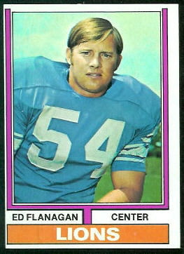 Ed Flanagan 1974 Topps football card