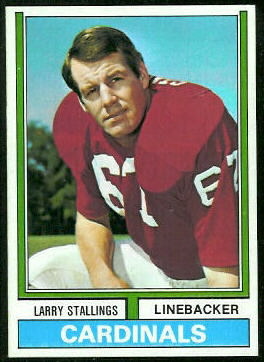 Larry Stallings 1974 Topps football card