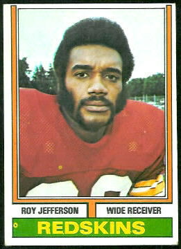 Roy Jefferson 1974 Topps football card