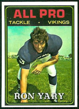 Ron Yary All-Pro 1974 Topps football card