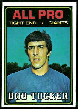 Bob Tucker All-Pro 1974 Topps football card