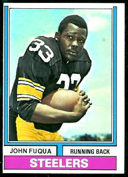 John Fuqua 1974 Topps football card