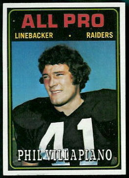 Phil Villapiano All-Pro 1974 Topps football card