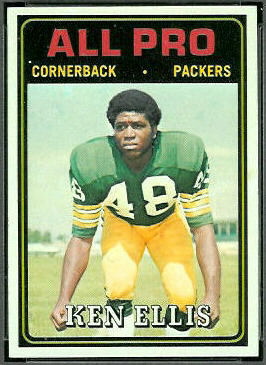 Ken Ellis All-Pro 1974 Topps football card