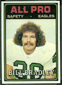 Bill Bradley All-Pro 1974 Topps football card Bill Bradley All-Pro 1974 Topps football card