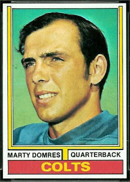 Marty Domres 1974 Topps football card