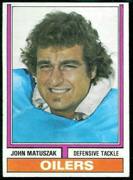 John Matuszak 1974 Topps football card