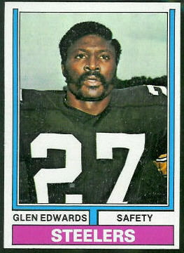 Glen Edwards 1974 Topps football card Glen Edwards 1974 Topps football card
