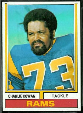 Charlie Cowan 1974 Topps football card