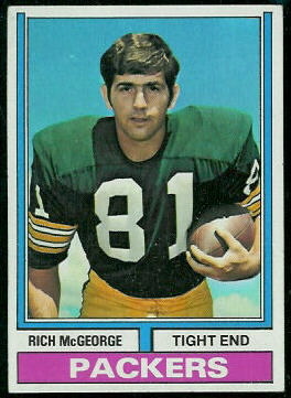 Rich McGeorge 1974 Topps football card