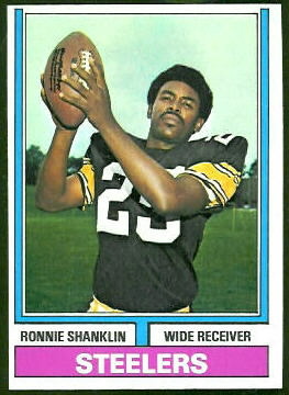Ron Shanklin 1974 Topps football card