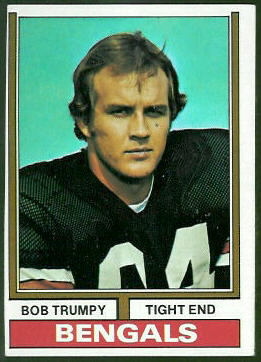 Bob Trumpy 1974 Topps football card
