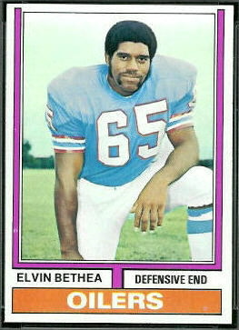 Elvin Bethea 1974 Topps football card