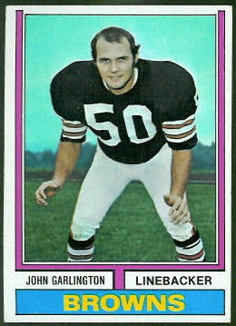 John Garlington 1974 Topps football card