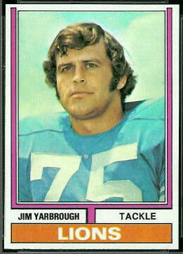 Jim Yarbrough 1974 Topps football card