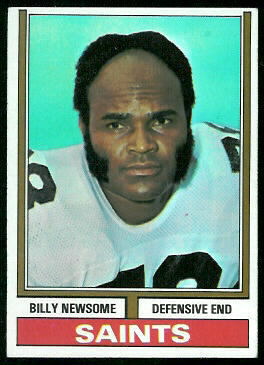 Billy Newsome 1974 Topps football card