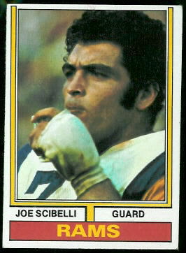 Joe Scibelli 1974 Topps football card