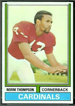 Norm Thompson 1974 Topps football card