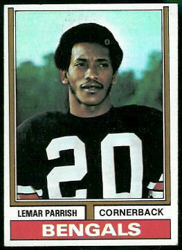 Lemar Parrish 1974 Topps football card