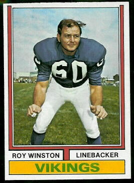 Roy Winston 1974 Topps football card