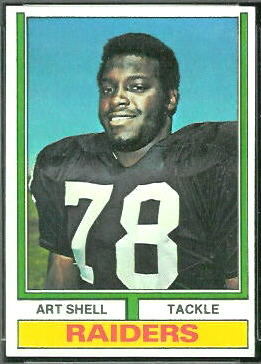 Art Shell 1974 Topps football card