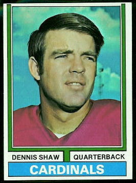 Dennis Shaw 1974 Topps football card